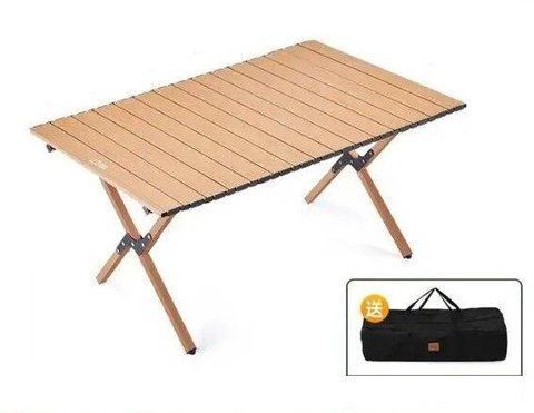 Раскладной стол SpringFun M 90&times;60&times;45см - кемпинговый портативный стол для туризма Металлический каркас 30кг