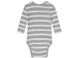 Бодик в рубчик Детская пижама из хлопка 2шт комплект 6-2мес 74/80 Lupilu серый