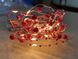 Гірлянда декоративна крапля Перлина red 20led з пультом