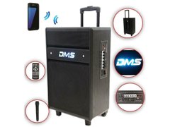 Акустическая система Колонка аккумуляторная DMS K10-12MS Bluetooth, USB, MP3, Wireless LED