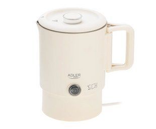 Электрочайник дорожный Adler AD 1388 cream (0.8 л), туристический чайник со складной ручкой, двойные стенки