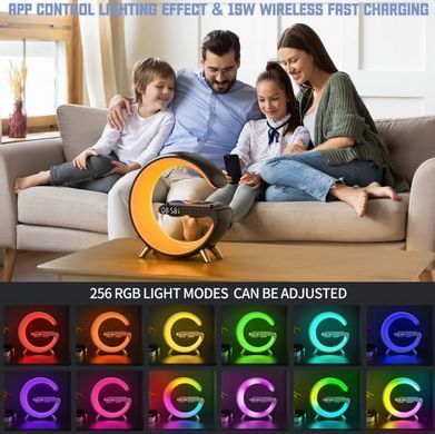 Бездротовий зарядний пристрій Infinity Multifunction Wireless Charger Alarm Clock Speaker Night Light
