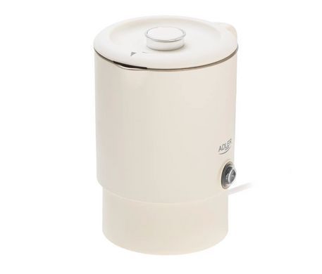 Электрочайник дорожный Adler AD 1388 cream (0.8 л), туристический чайник со складной ручкой, двойные стенки
