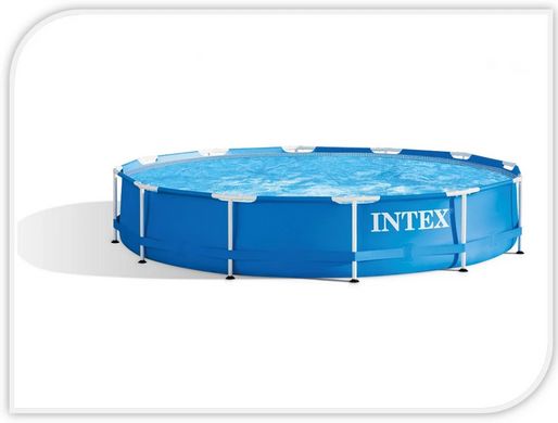 Большой бассейн Intex с насосом и фильтром 366x76 Garden Frame