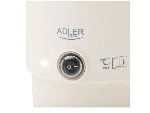 Электрочайник дорожный Adler AD 1388 cream (0.8 л), туристический чайник со складной ручкой, двойные стенки