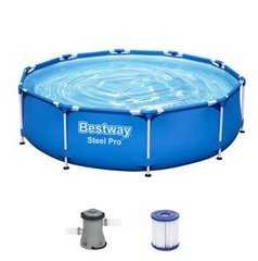 Каркасний басейн Bestway 56408, розмір 305 x 76 см з фільтруючим насосом
