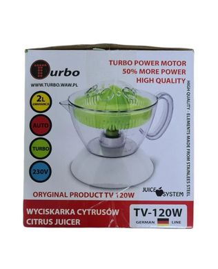Цитрусовая соковыжималка Turbo tv-120w