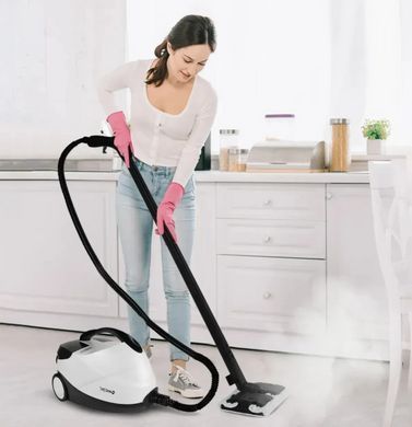 Пароочисник MalTec HDS7000W-PRO, 2000 Вт, 4 бар, 1,6 л, регулювання пари, набір насадок, без хімії