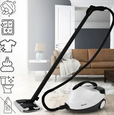 Пароочисник MalTec HDS7000W-PRO, 2000 Вт, 4 бар, 1,6 л, регулювання пари, набір насадок, без хімії