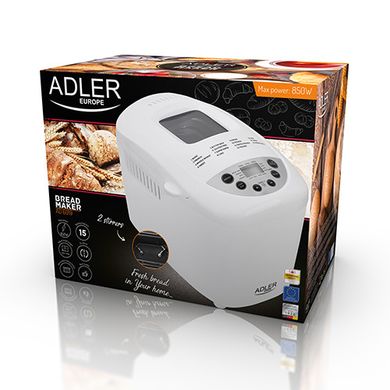 Хлібопічка Adler AD 6019 потужність 850 Вт