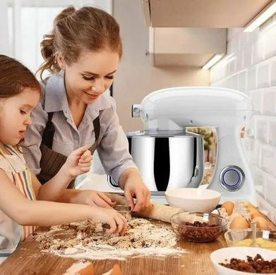 Планетарний міксер тістоміс 1800Вт чаша 8л COOKDEYI SM 1522NM White