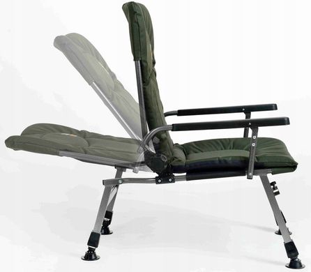 Кресло карповое рыбацкое Elektrostatyk F5R с подлокотниками, модель 2021