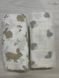 Набір муслінових дитячих пеленальних ковдр, комплект з 2шт., розмір 100х120 см, заєць/сердечко