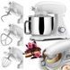 Планетарний міксер тістоміс 1800Вт чаша 8л COOKDEYI SM 1522NM White