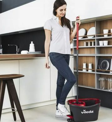 Швабра Комплект 3в1+ведро с отжимом Vileda Turbo Smart улучшенная насадка набор для уборки