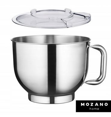 Профессиональный тестомес Mozano Kitchen Machine 2300 Вт чаша 6,2л Silver КУЛИНАРНАЯ КНИГА В ПОДАРУНОК