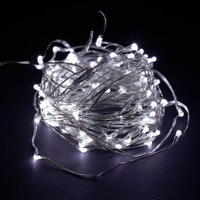Гирлянда роса usb 5 метров 50 led ip65 холодный белый