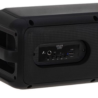 Bluetooth колонка Adler AD 1903 з радіо, караоке, RGB-підсвіткою, акумулятор 1500 мАгBluetooth колонка Adler AD 1903 з радіо, кара