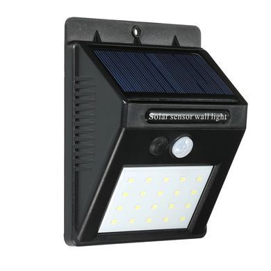 Уличный светильник с датчиком движения на солнечной батарее Solar Motion LED 20 белый цвет