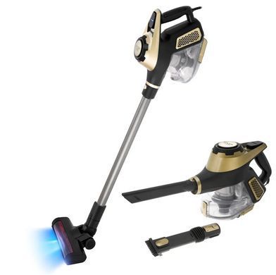 Вертикальний дротовий пилосос Adler AD 7083 Light gold, потужність 15000 Па з турбощіткою та HEPA 13
