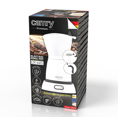 Електрична кавоварка гейзерна Camry CR 4415W Moka