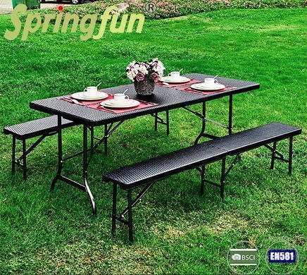 Набор мебели для пикника SpringFun стол + 2 лавы