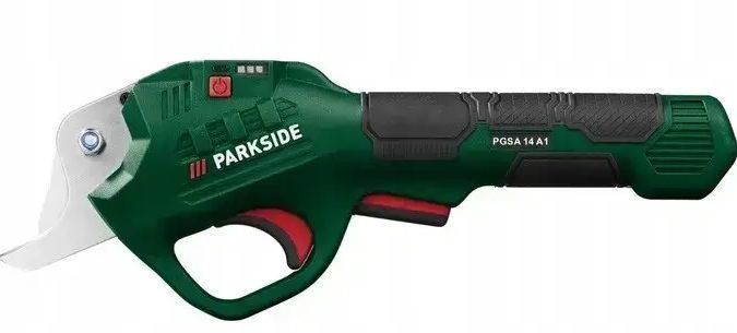 Акумуляторні садові ножиці-секатор Parkside PAAS 4 A1, 4 В, до 14 мм, байпасна система, USB-C зарядка