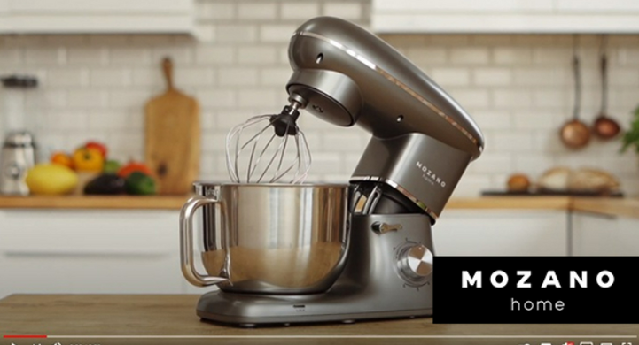 Професійний Тістоміс Mozano Kitchen Machine 2300 Вт чаша 6,2л Silver