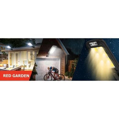 Сонячний світлодіодний світильник Red Garden P4 з датчиком руху та сутінків, 240 COB LED, пульт, IP65