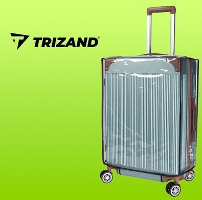 Прозрачный защитный чехол для чемодана Trizand 23922, водостойкий, размер M&ndash;L