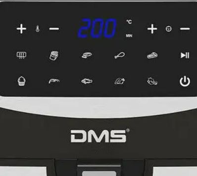 Багатофункціональна піч DMS HF-7S XXXL з духовкою.,1800Вт система Air Fryer, функція Гаряче повітря