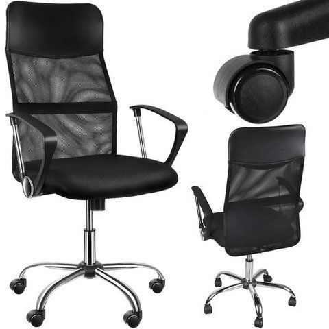 Офісне крісло Malatec MESH 23236 чорное, ергономічне, сетка, TILT