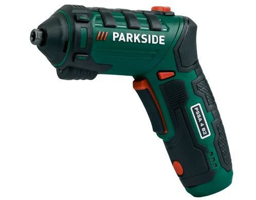 Акумуляторна викрутка Parkside PSSA 4 B2, 4 В / 2 А&middot;год, 26 насадок, USB-C зарядка, ключ