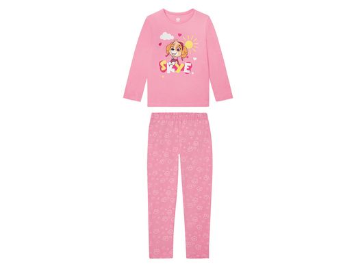 Хлопковая пижама для девочки с принтом Paw Patrol размер 110/116