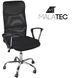 Офісне крісло Malatec MESH 23236 чорное, ергономічне, сетка, TILT