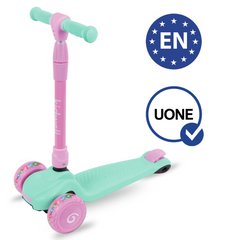 Самокат для балансування дитячий JAX Mint-pink складна регульована ручка