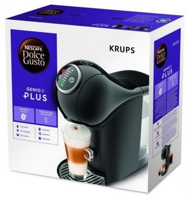 Кофеварка Капсульна Krups Genio Dolce Gusto S Plus Black KP340831 + Капсулы Starbucks Macchiato в подарок