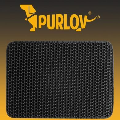 Килимок для котячого туалету двошаровий Purlov 15656