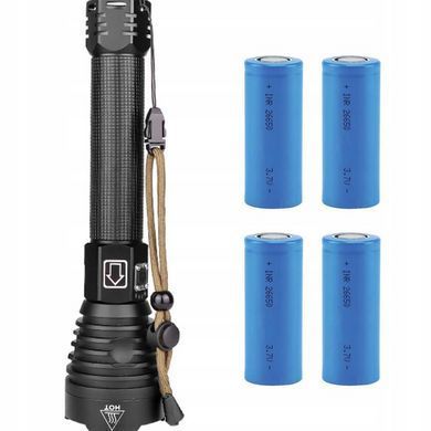 Потужний тактичний ліхтарик Heckermann XHP90 Zoom 5000mAH