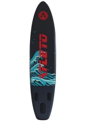 SUP-доска надувная для плавания Atleto 350 см серая + сиденье