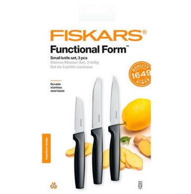 Набор ножей в коробке для корнеплодов и очистке продуктов Fiskars Functional Form 3 шт