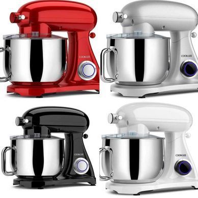 Планетарный миксер тестомес 1800Вт чаша 8л COOKDEYI SM 1522NM black