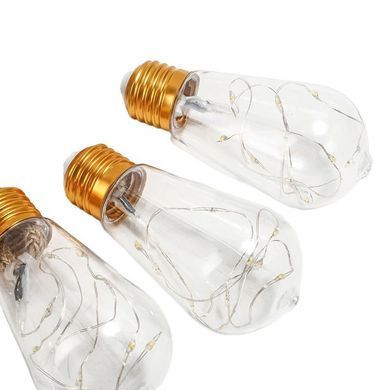 Вуличний та домашній LED світильник Sunlamp 8 м + 2 м, 20 ламп по 10 LED, 220V, IP65, тепле світло, 8 режимами