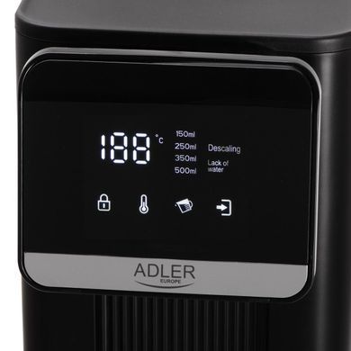Диспенсер гарячої води Adler AD 1357, 2.5L, 8 температур, сенсорна панель, швидкий нагрів, фільтр води, 2600 Вт