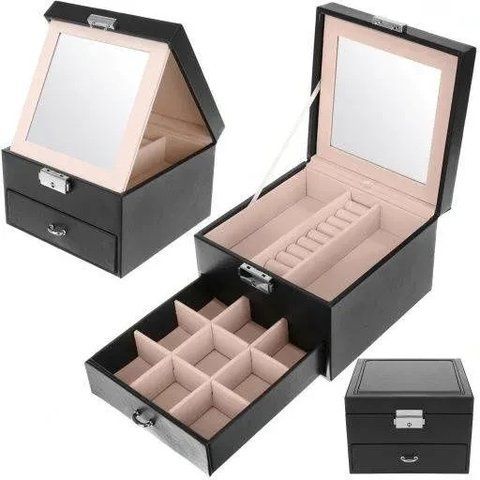 Шкатулка для украшений черная Beautylushh K8898