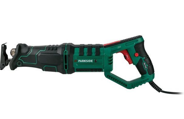 Шабельна пила Parkside PFS 710 D3, 710 Вт, 0&ndash;2800 об/хв, хід 20 мм, глибина різу 160 мм дерево / 8 мм метал, кейс у комплекті