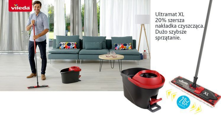Комплект Швабра+ Відро з віджимом Vileda Ultramax BOX XL