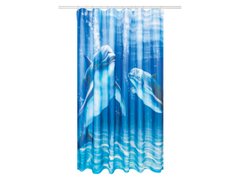 Занавеска для душа с кольцами Livarno Home, 180 x 200 см, delfin