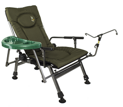 Кресло карповое new2020 Elektrostatyk F5R ST/P столиком и держателем удочки