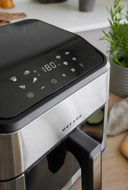 Аэрофритюрница Mozano AirFry Chef AGD/FRY/03#, 8 л, 1800 Вт, 21 программа